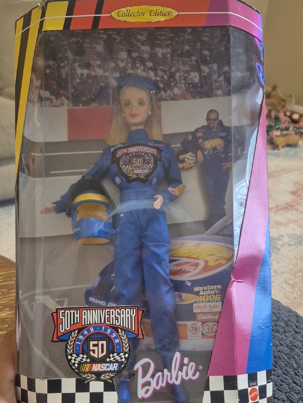 Barbie NASCAR 50th Anniversary Doll in Blue Racing Suit